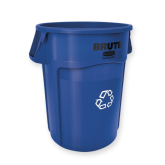 Rubbermaid BRUTE Recycling Container - 44 Gallon, Blue